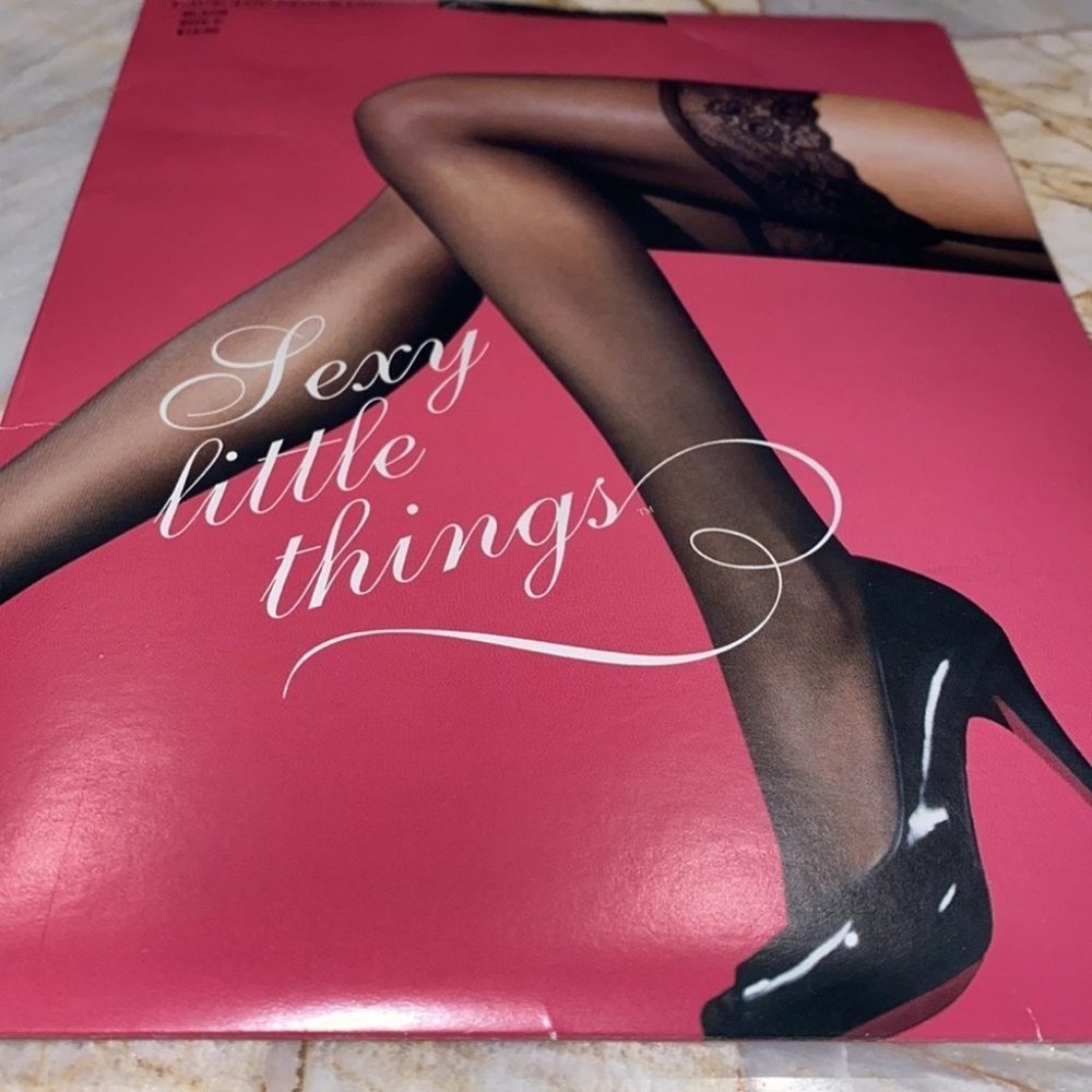 VS Sexy Little Things Little Vixen Lace TOP Stocking Bllack Size C